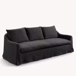 Lori linen sofa Charcoal