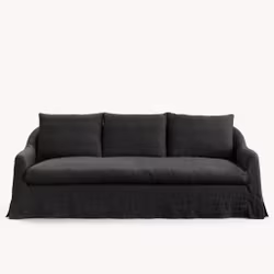 Lori linen sofa Charcoal