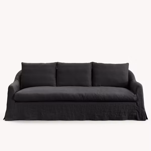 Lori linen sofa Charcoal