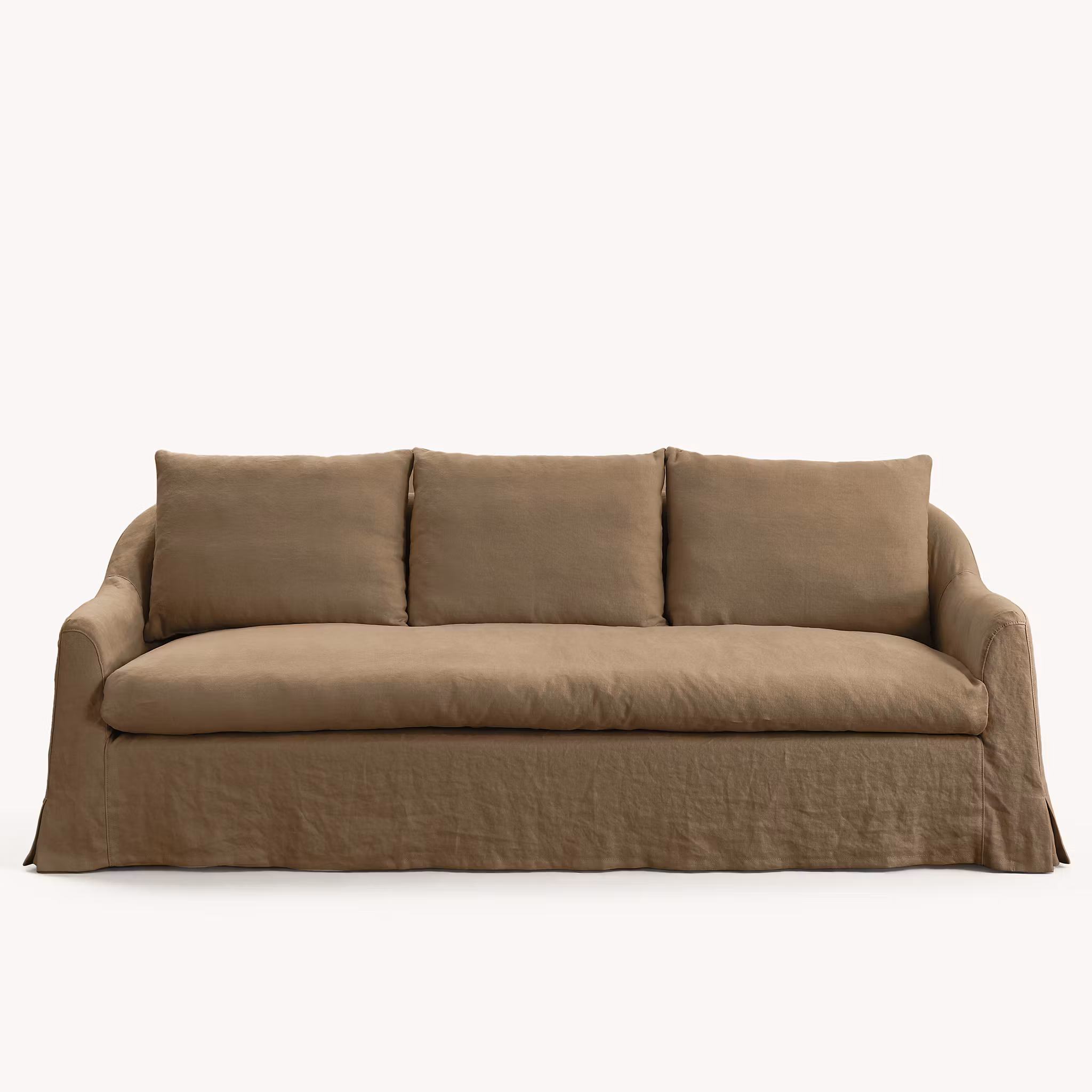 Lori linen sofa Dusty ochre