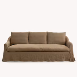 Lori linen sofa Dusty ochre