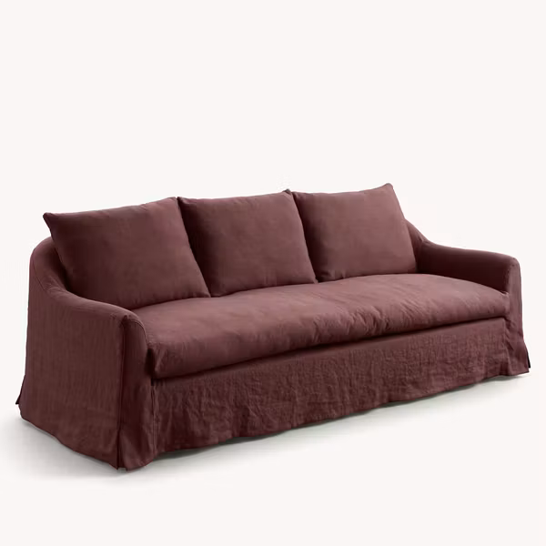 Lori linen sofa wine