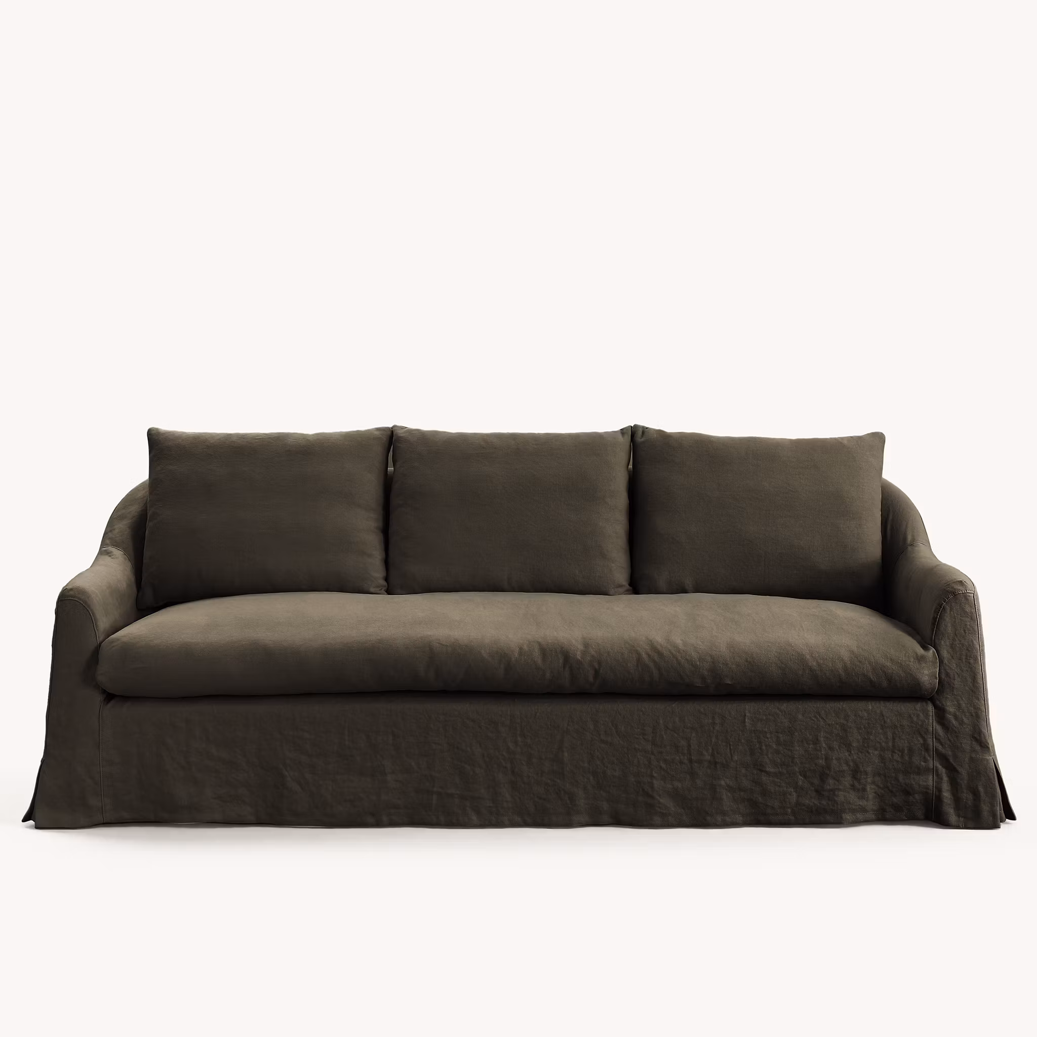 Lori linen sofa Olive