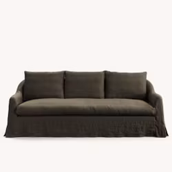 Lori linen sofa Olive