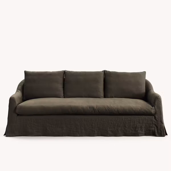 Lori linen sofa Olive