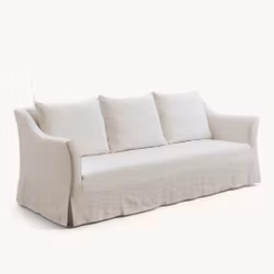Capri Linen Sofa Warm White