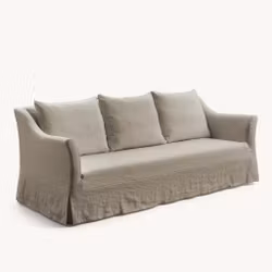 Capri Linen Sofa Greige