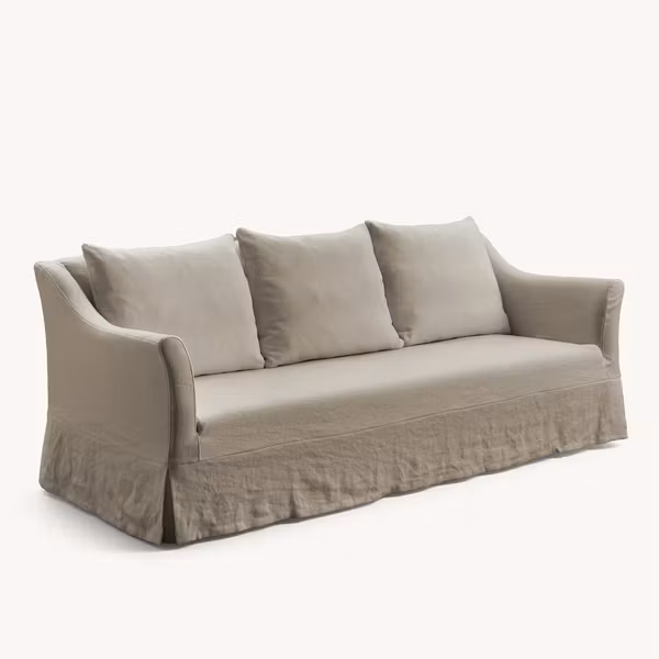 Capri Linen Sofa Greige