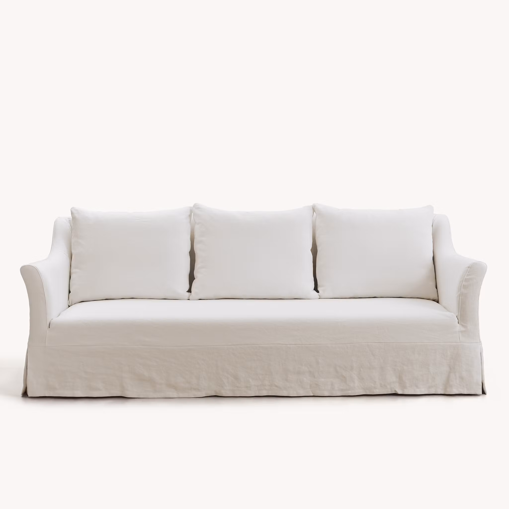 Capri Linen Sofa Warm White