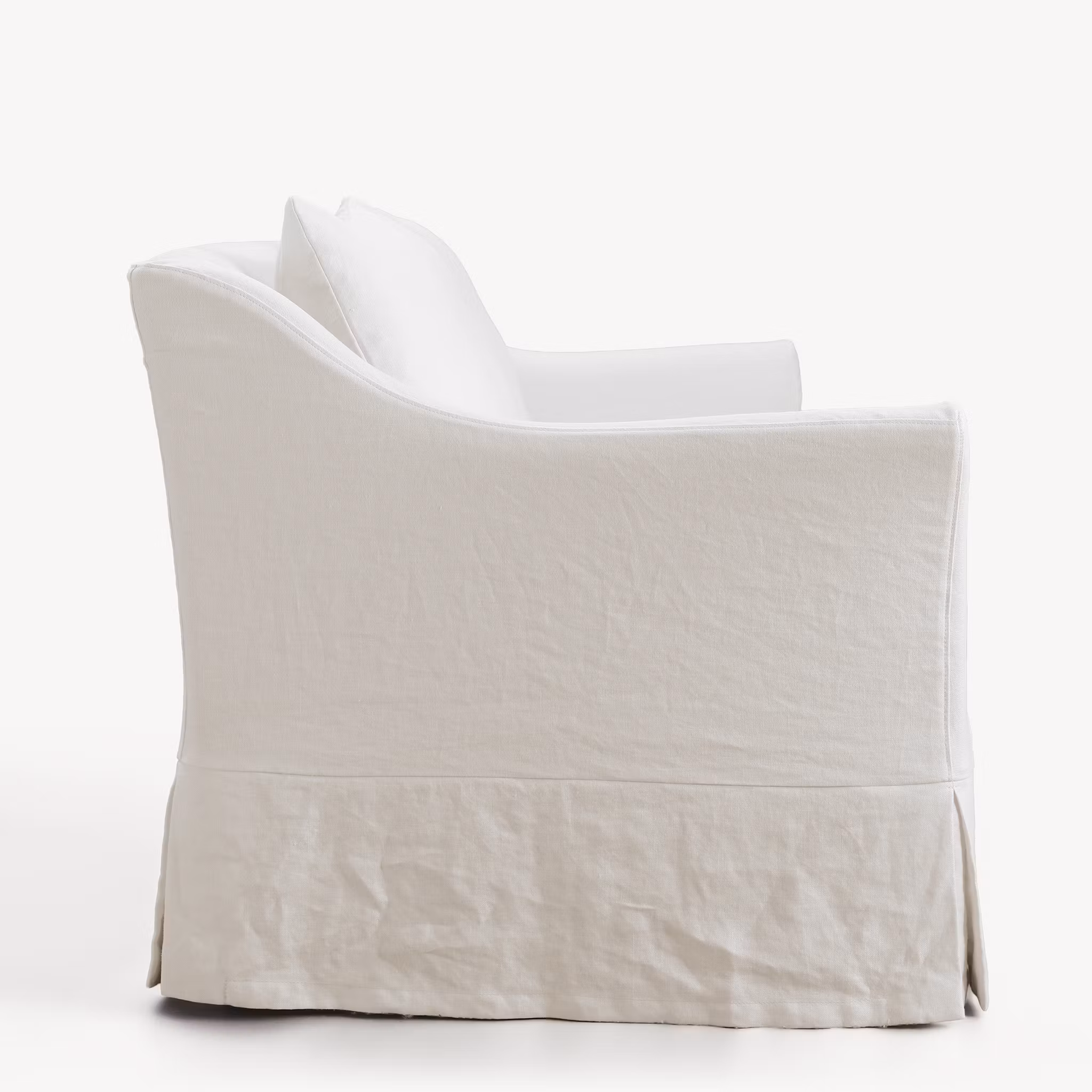 Capri Linen Sofa Warm White