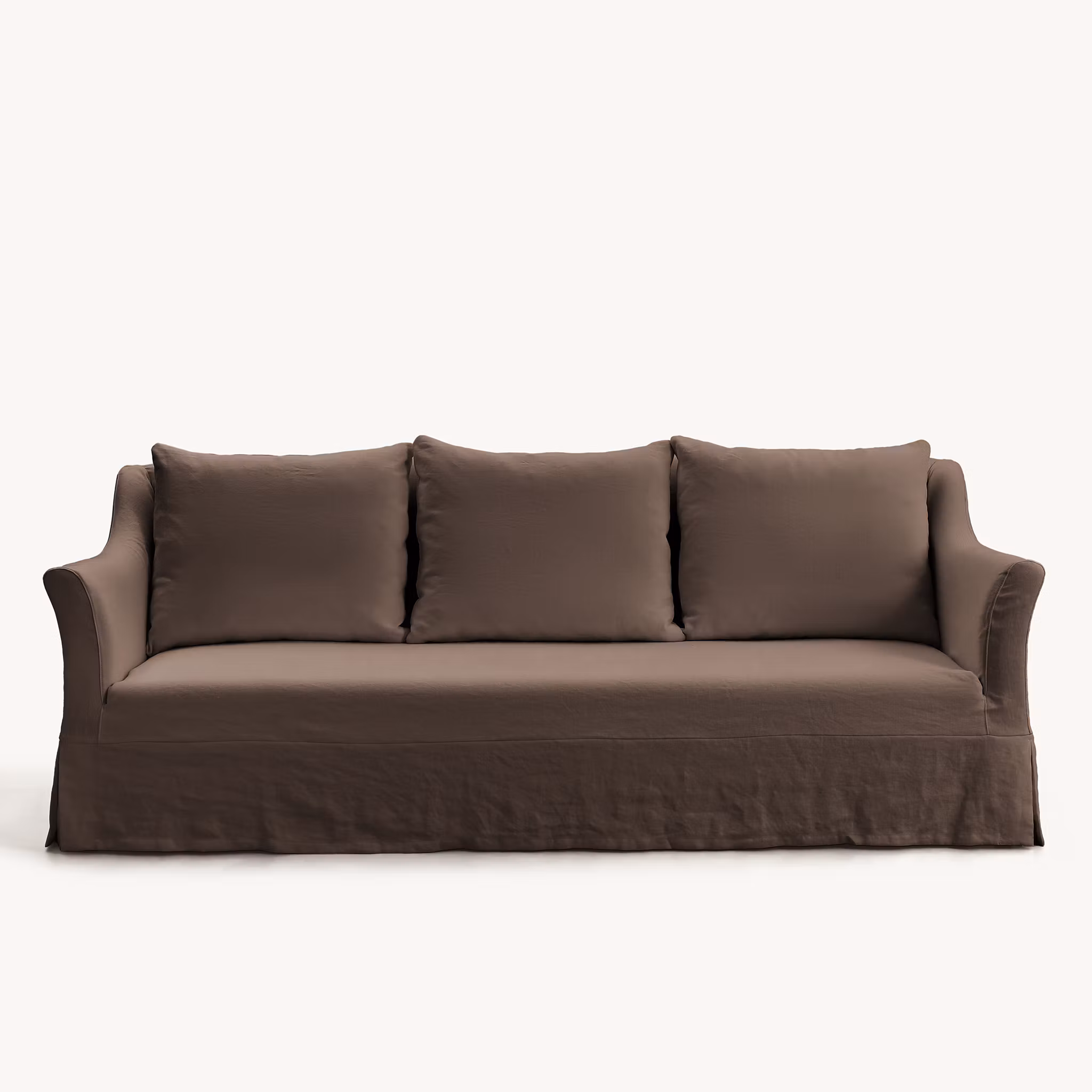 Capri Linen Sofa Walnut
