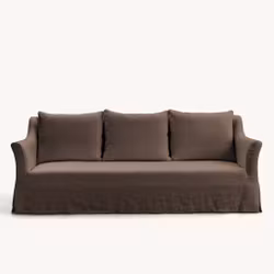 Capri Linen Sofa Walnut