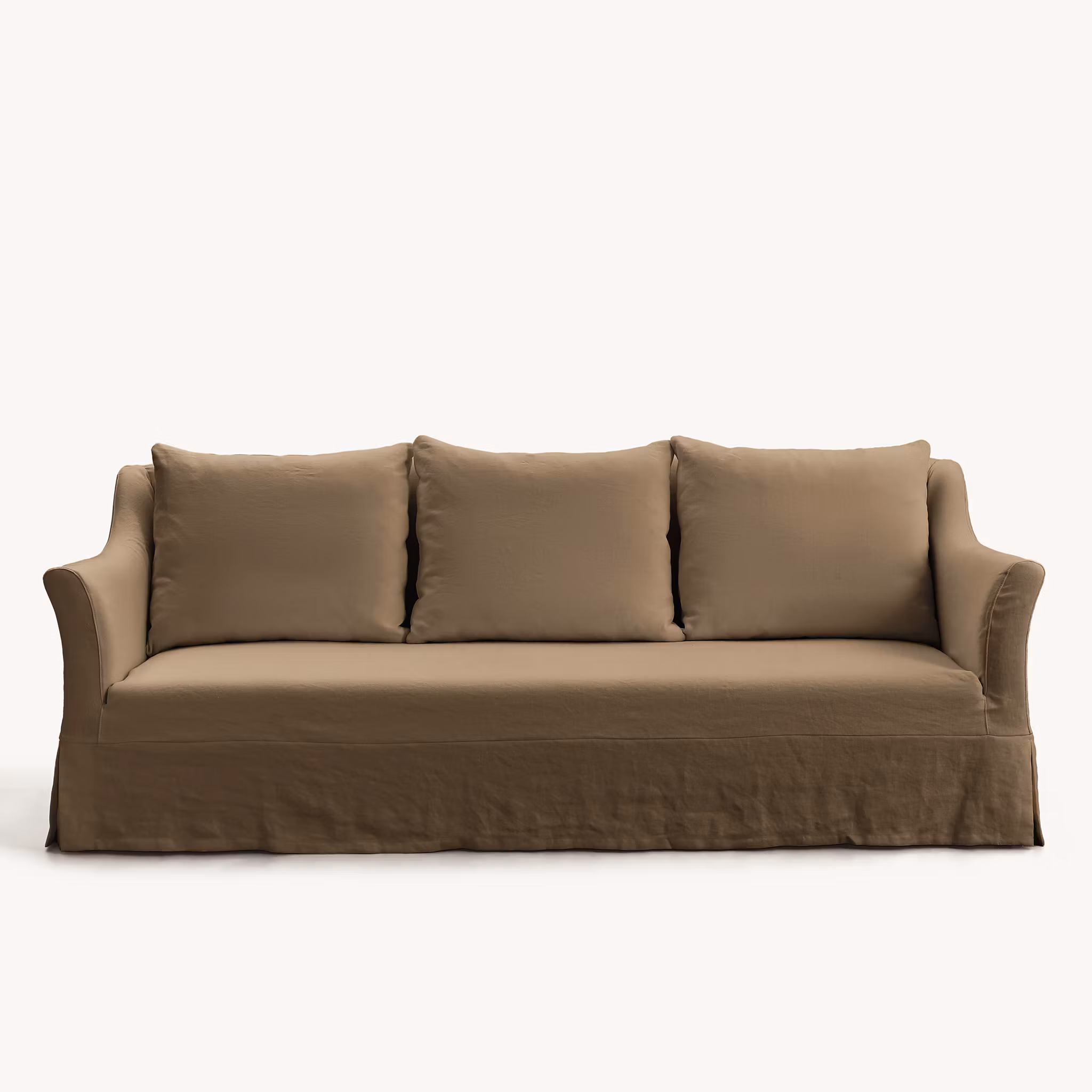 Capri Linen Sofa Dusty Ochre