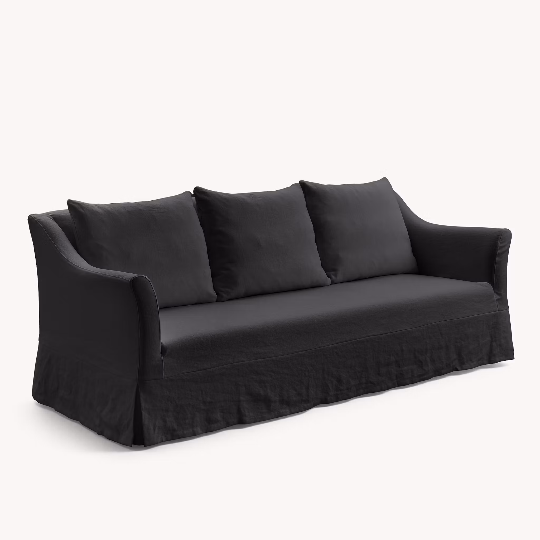 Capri Linen Sofa Charcoal