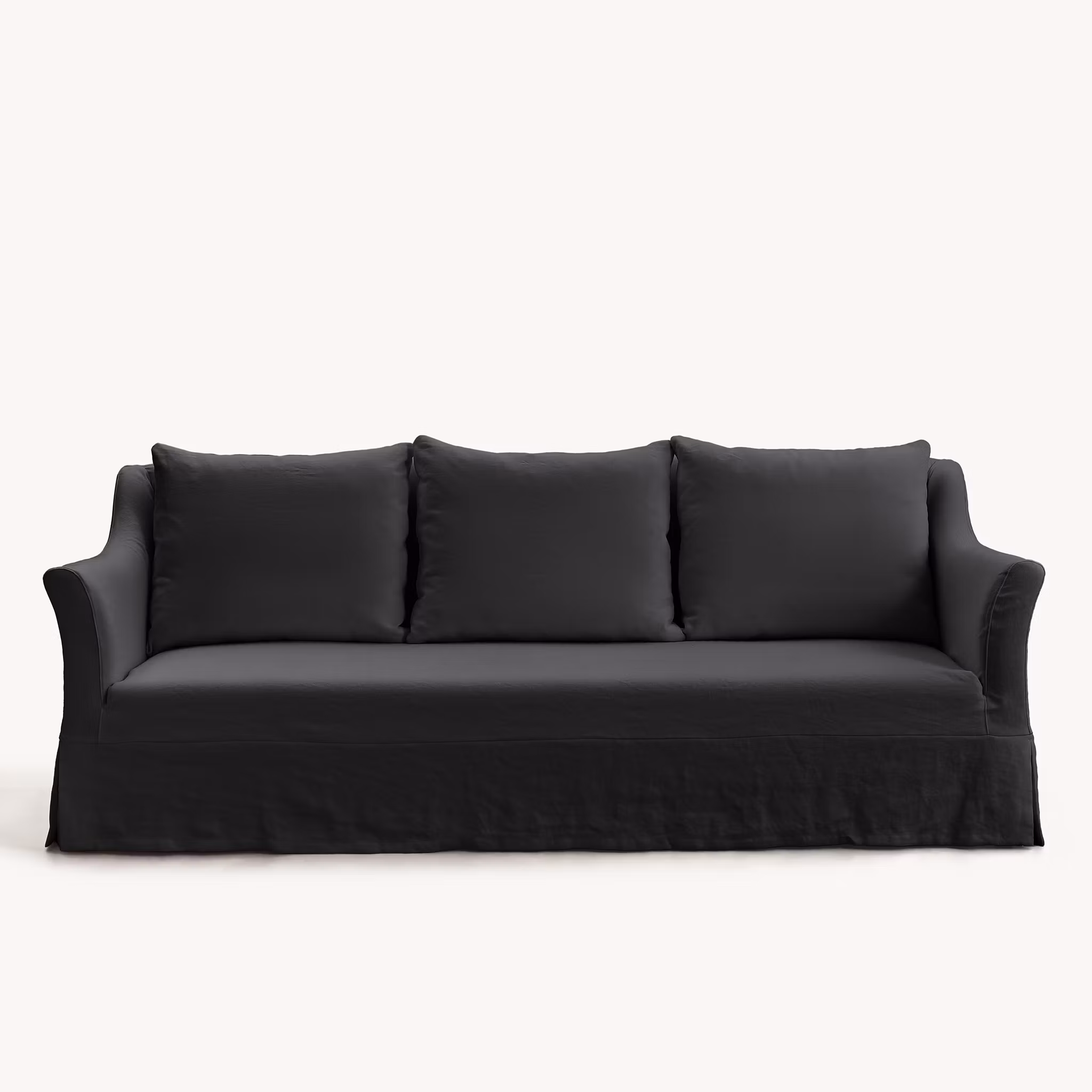 Capri Linen Sofa Charcoal