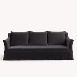 Capri Linen Sofa Charcoal