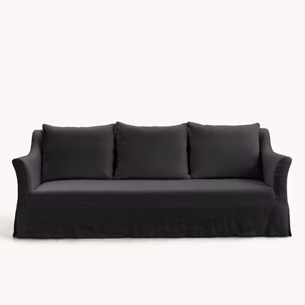 Capri Linen Sofa Charcoal