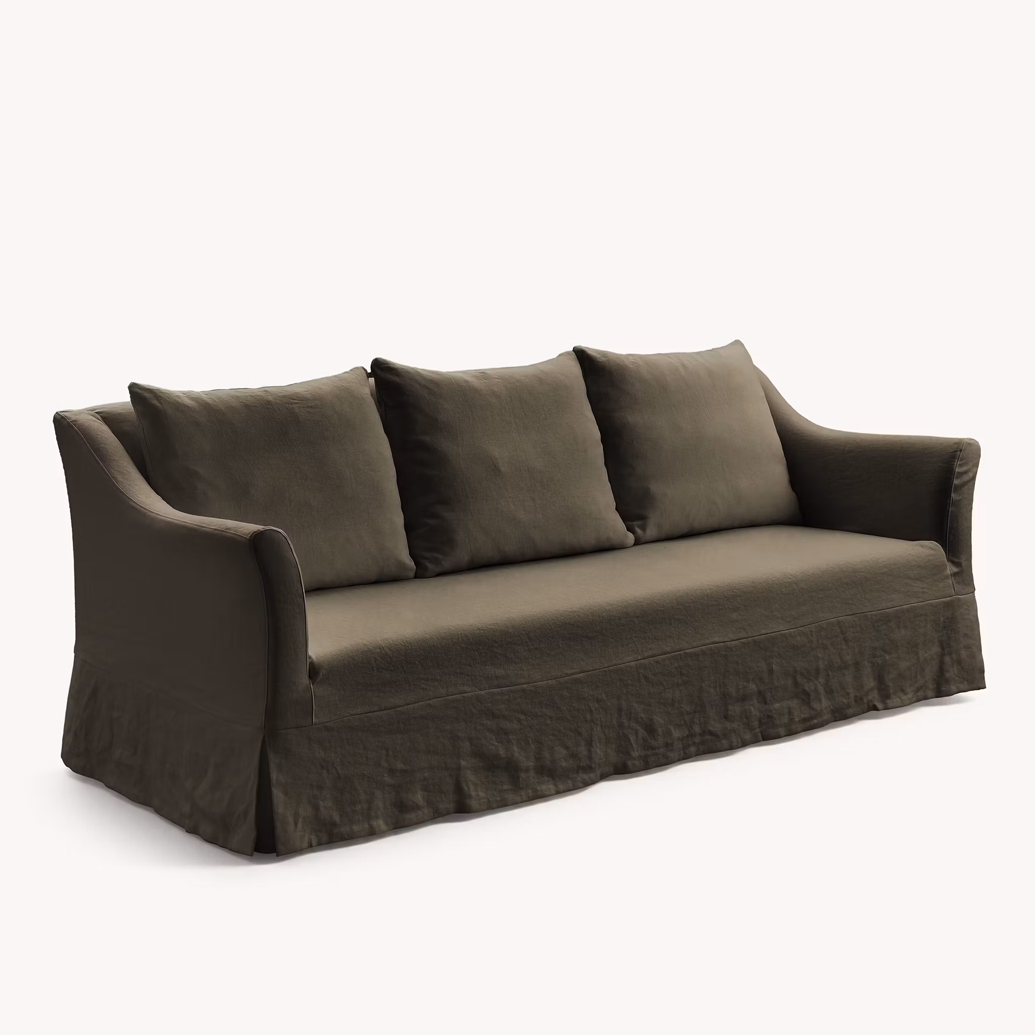Capri Linen Sofa Olive