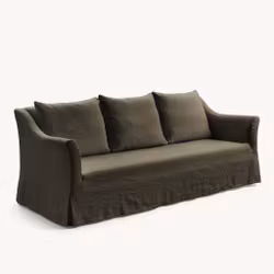 Capri Linen Sofa Olive