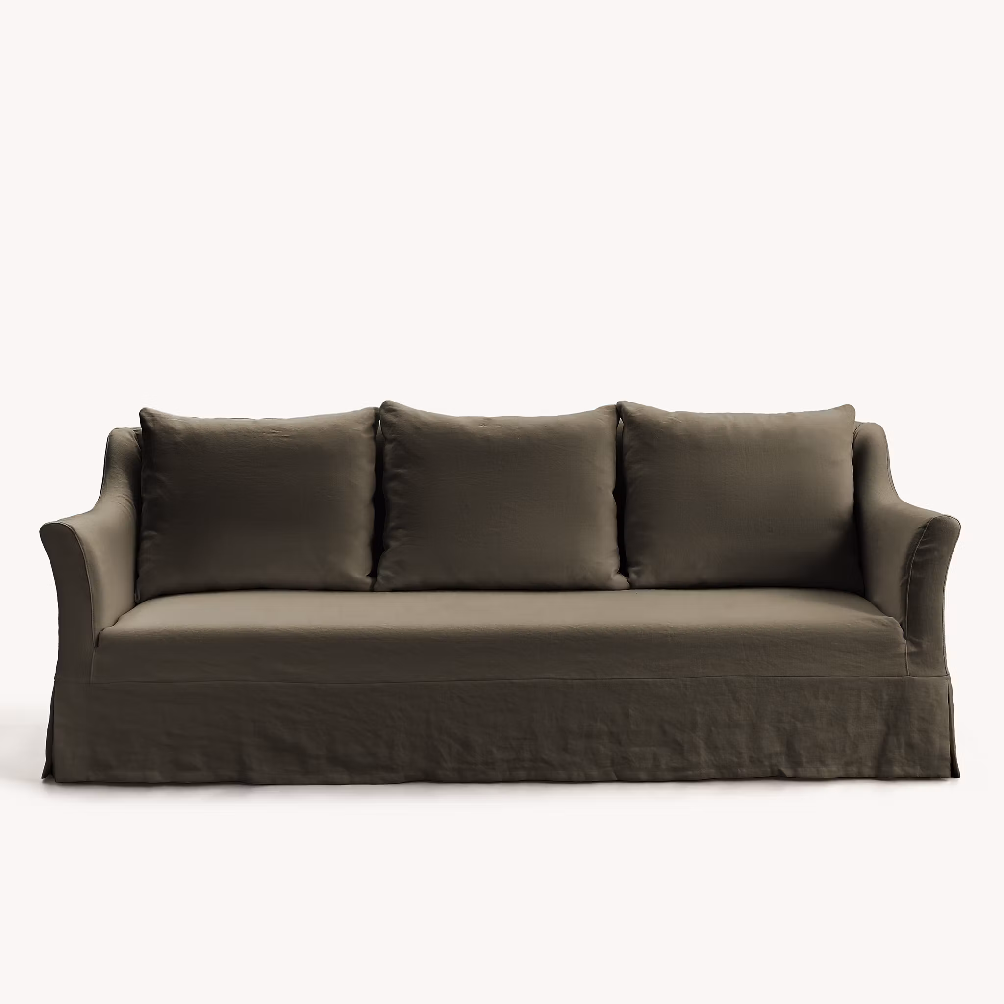 Capri Linen Sofa Olive