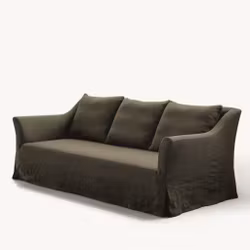 Capri Linen Sofa Olive