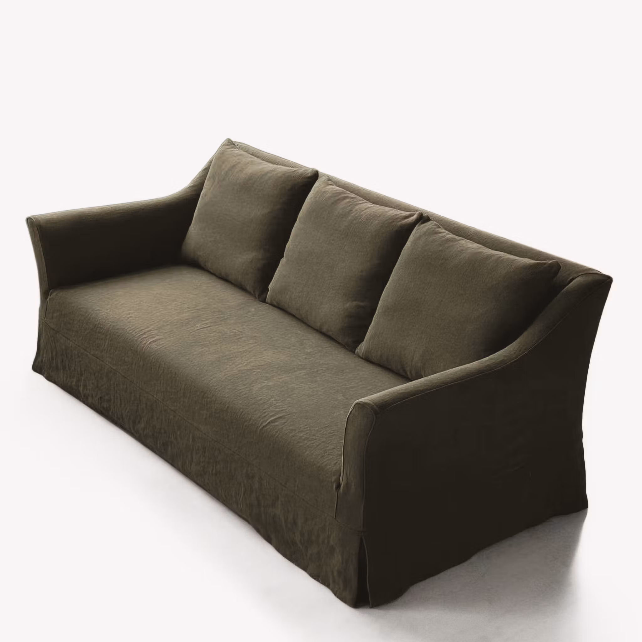 Capri Linen Sofa Olive