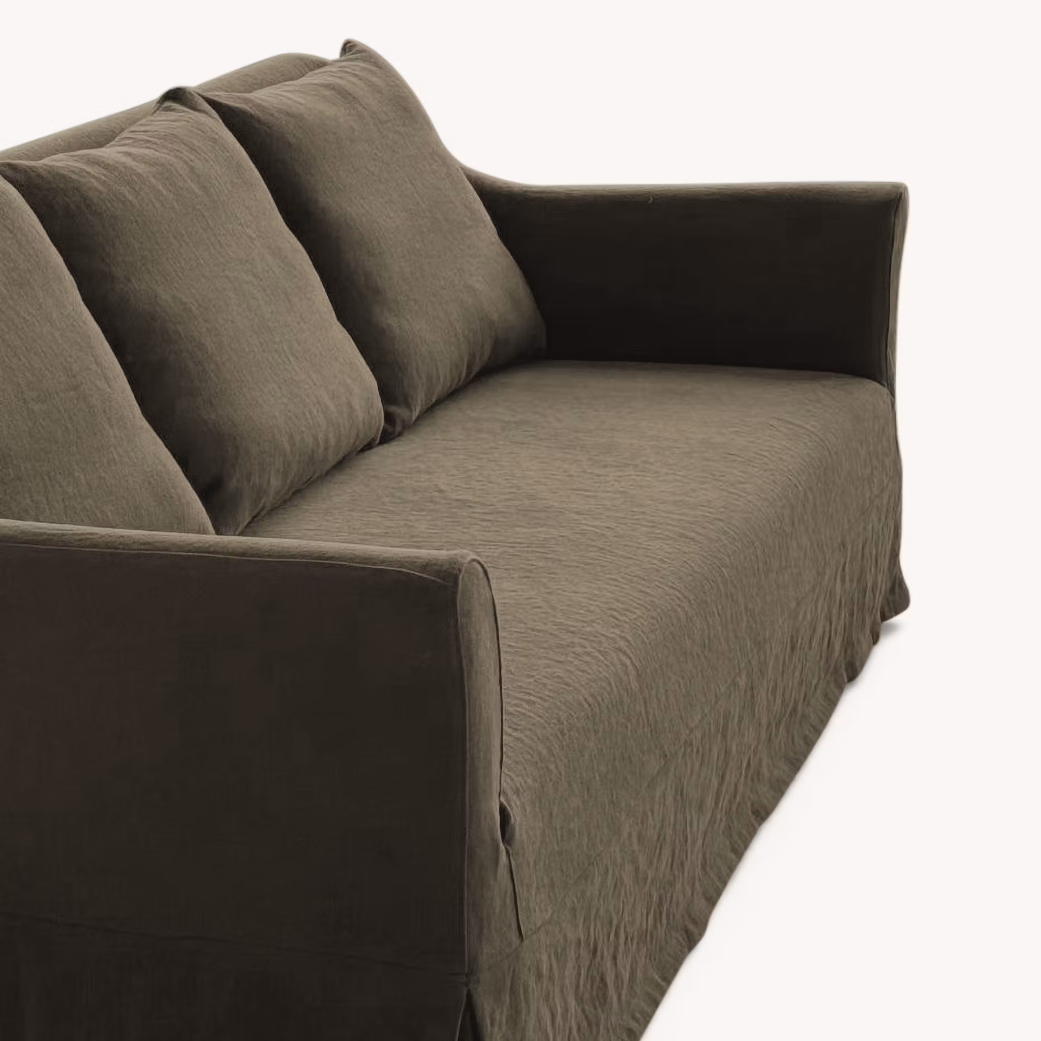 Capri Linen Sofa Olive