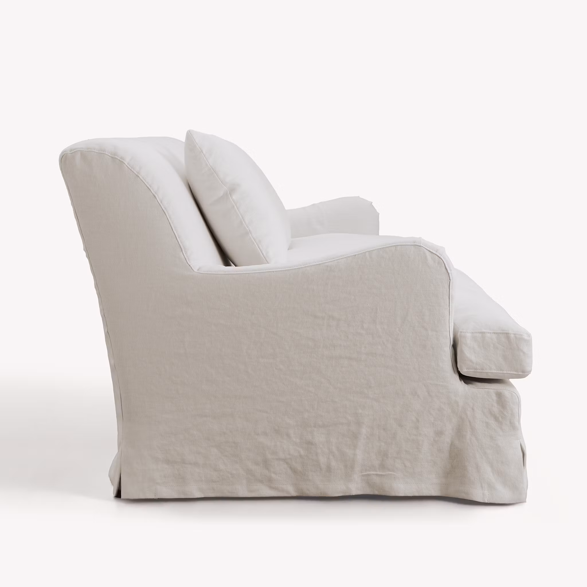Louis Linen Sofa Warm White