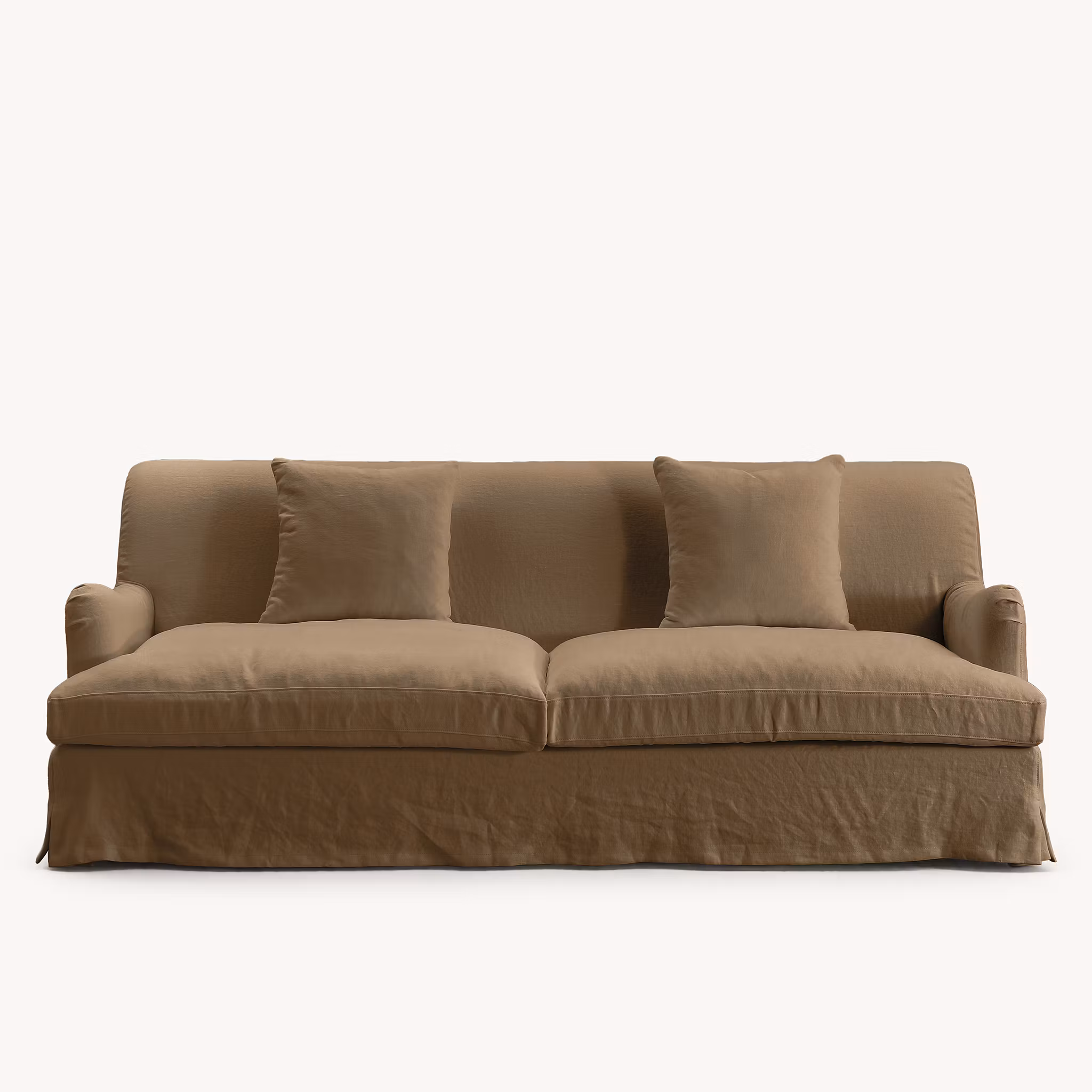 Louis Linen Sofa Dusty Ochre