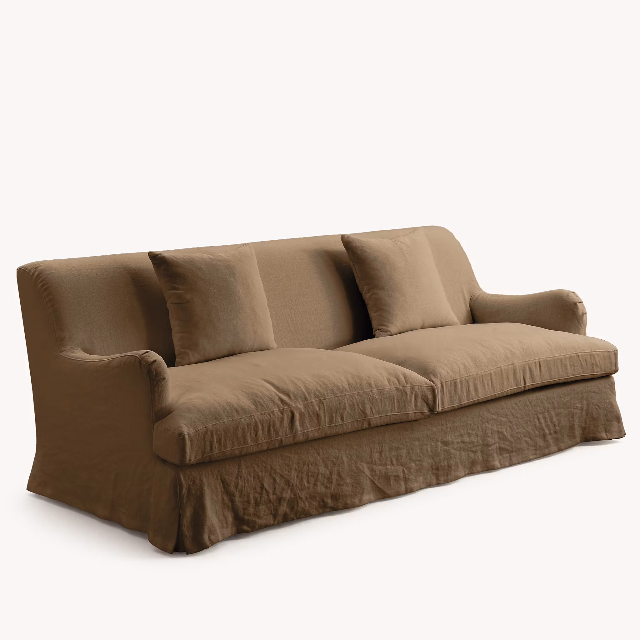 Louis Linen Sofa Dusty Ochre