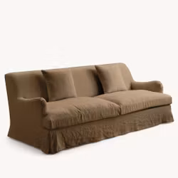 Louis Linen Sofa Dusty Ochre