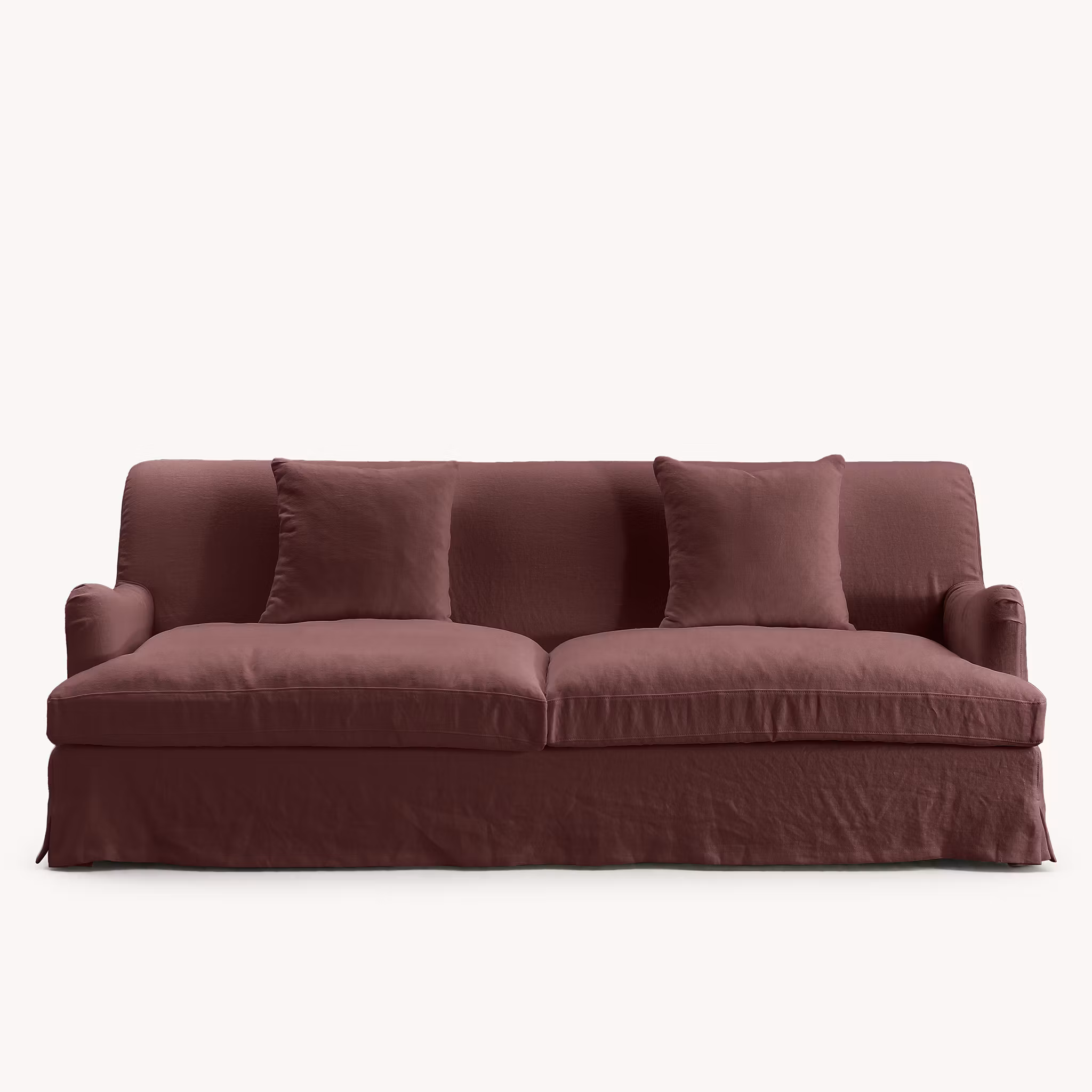 Louis Linen Sofa Wine