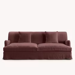 Louis Linen Sofa Wine