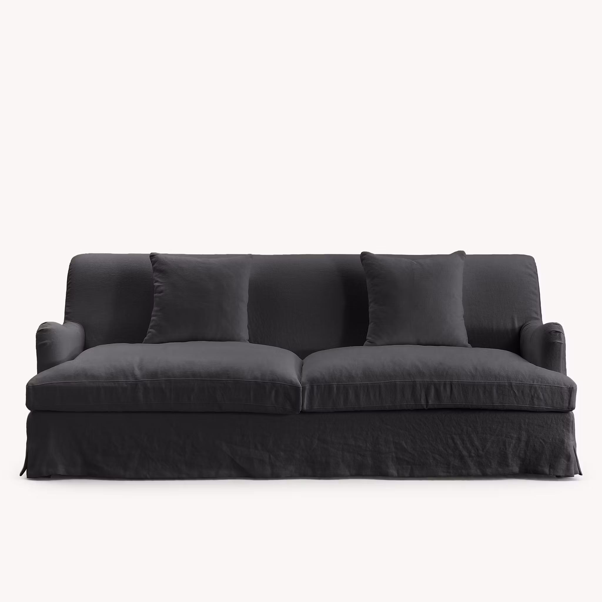 Louis Linen Sofa Charcoal