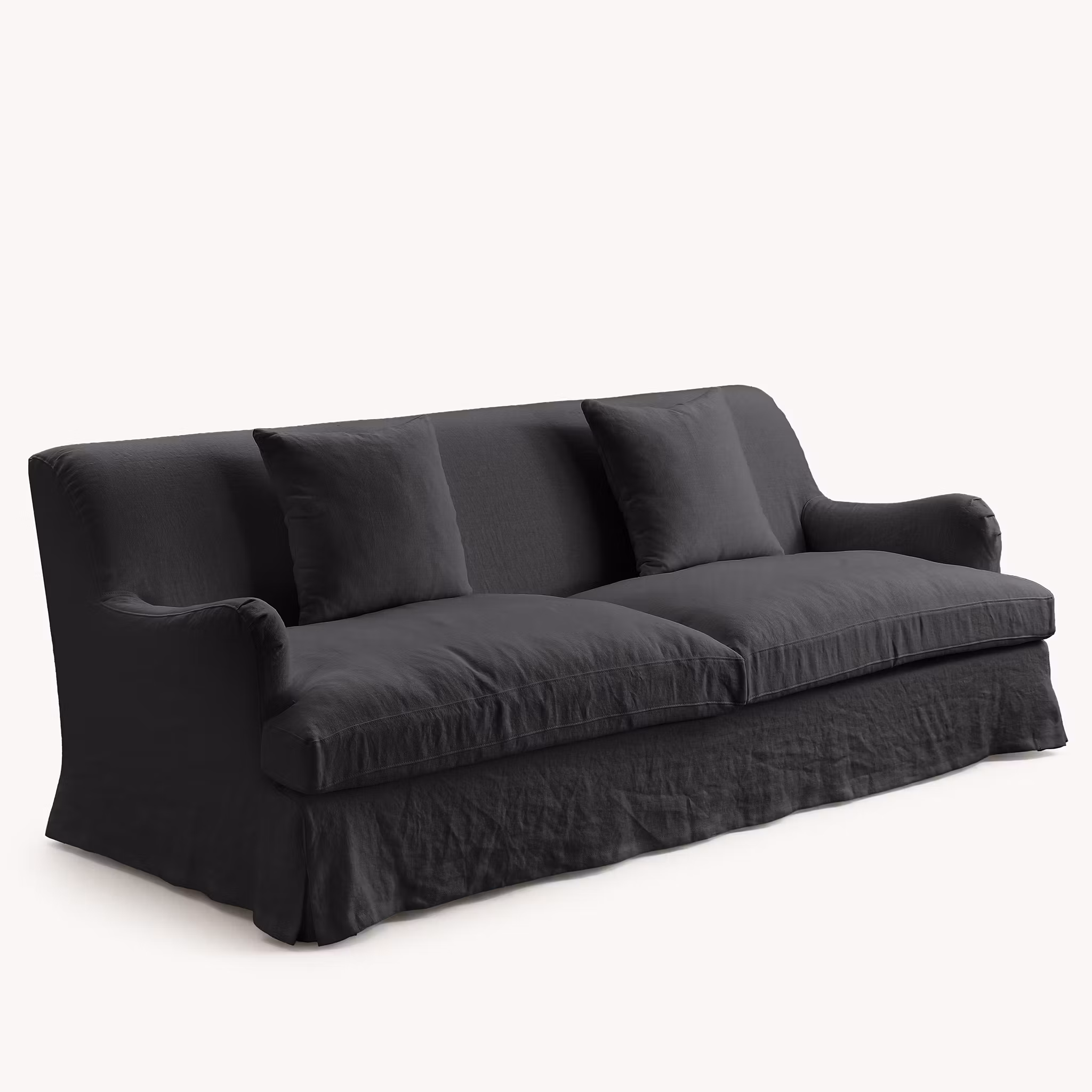 Louis Linen Sofa Charcoal