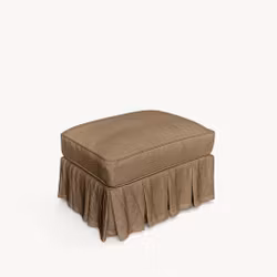 Gigi Linen Ottoman Dusty Ochre
