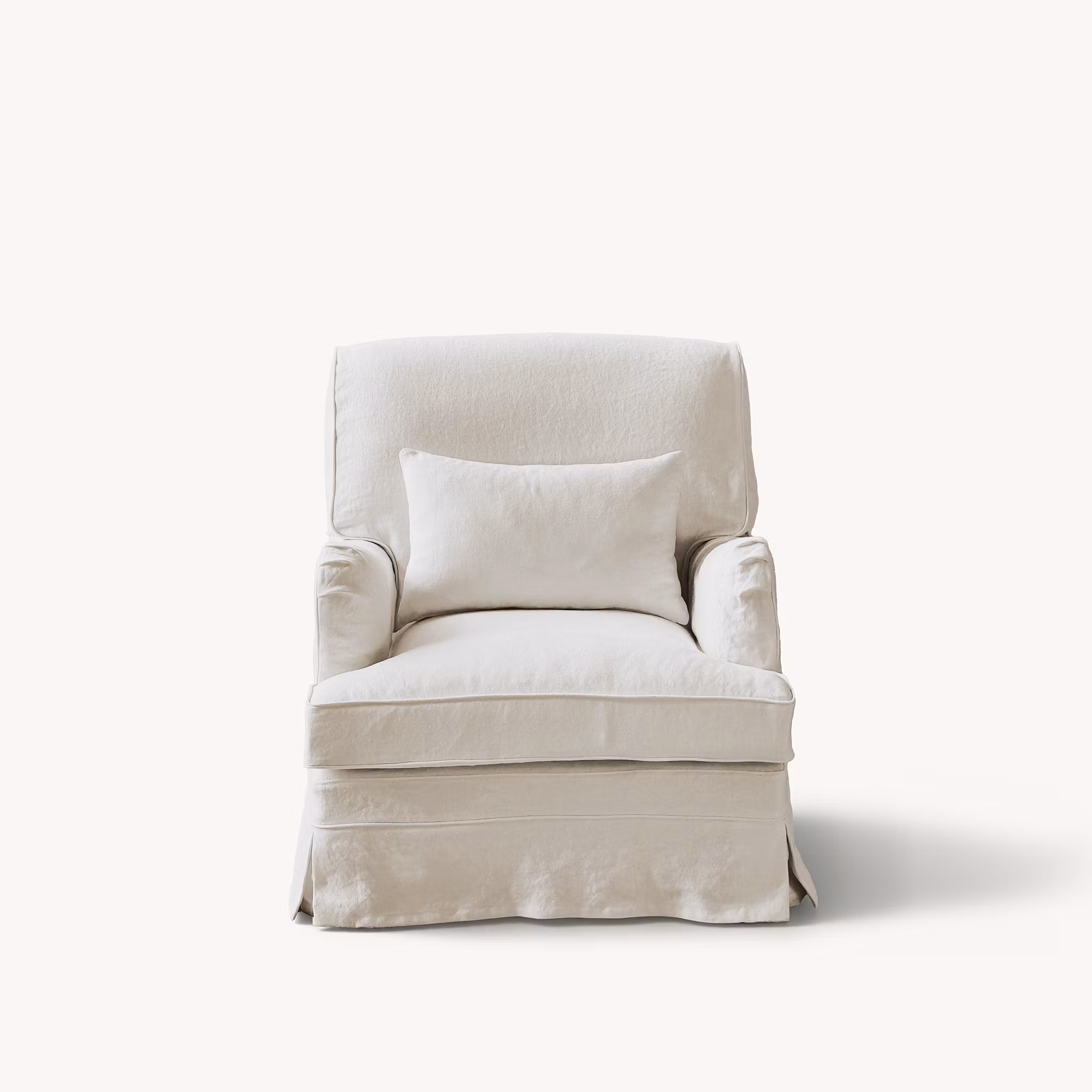 Louis Linen Armchair Warm White