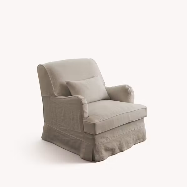 Louis Linen Armchair Oatmeal