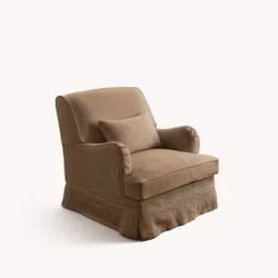 Louis Linen Armchair Dusty Ochre