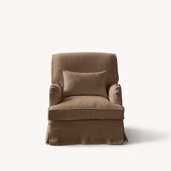 Louis Linen Armchair Dusty Ochre