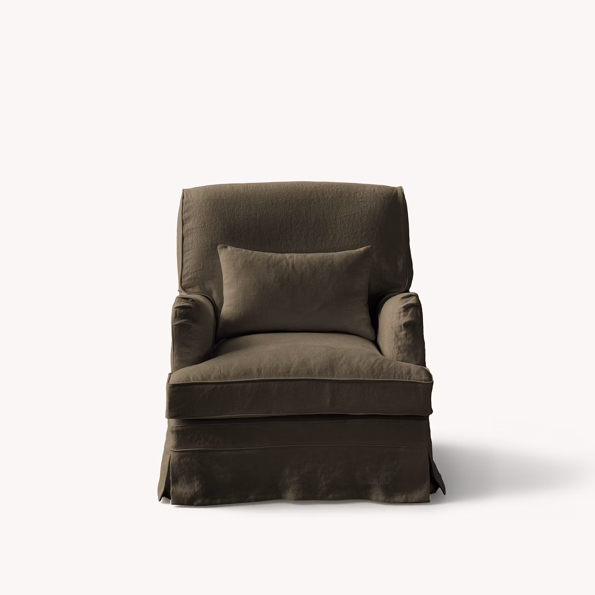 Louis Linen Armchair Olive