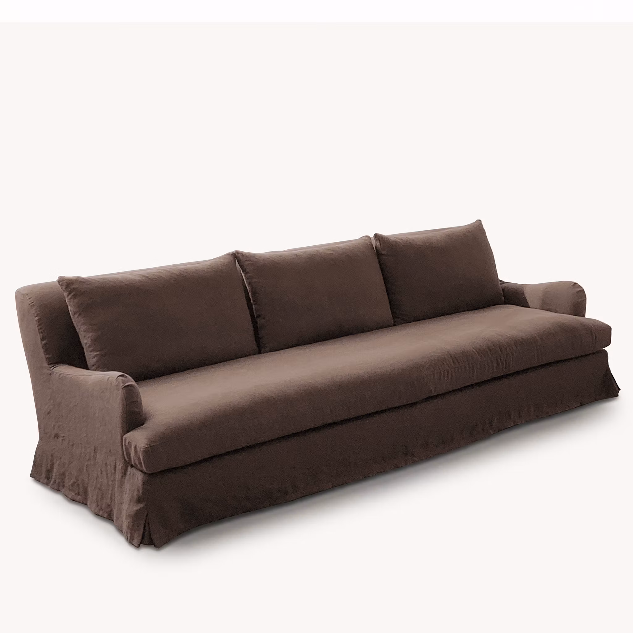 Louis Linen Sofa Walnut