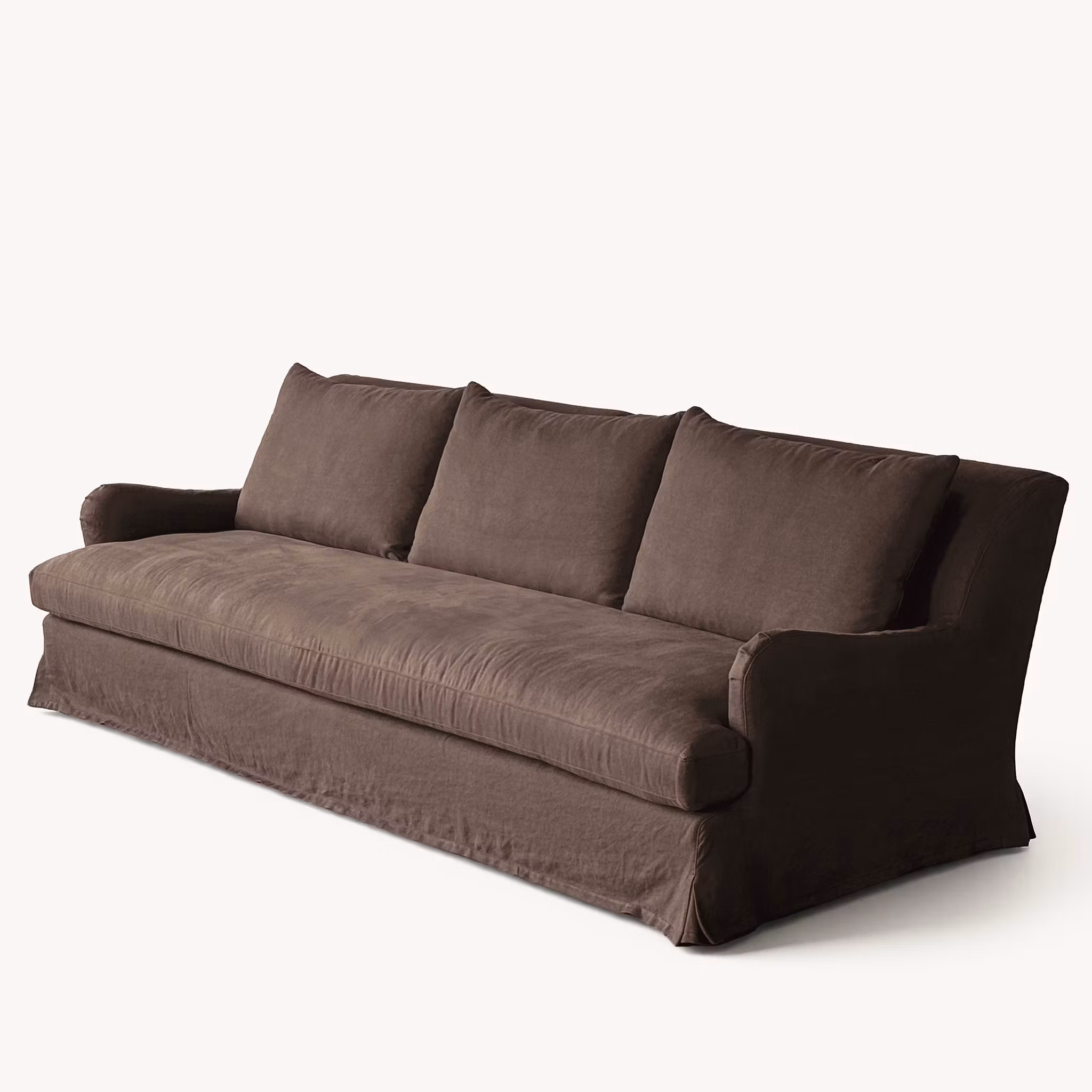 Louis Linen Sofa Walnut