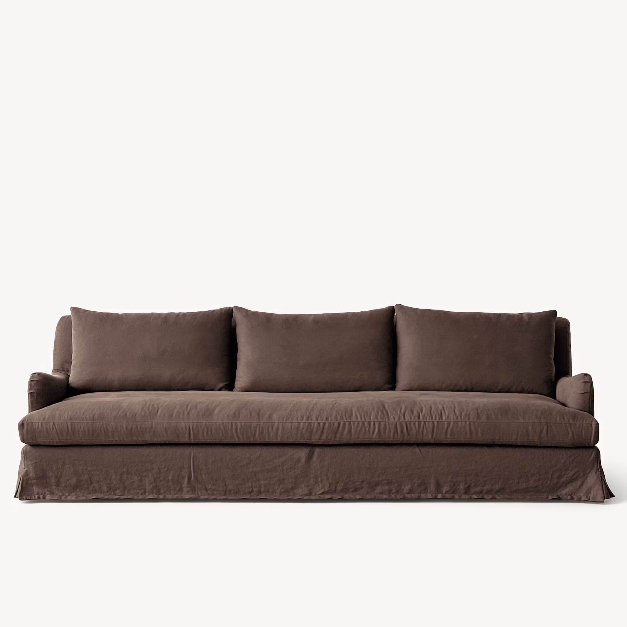 Louis Linen Sofa Walnut