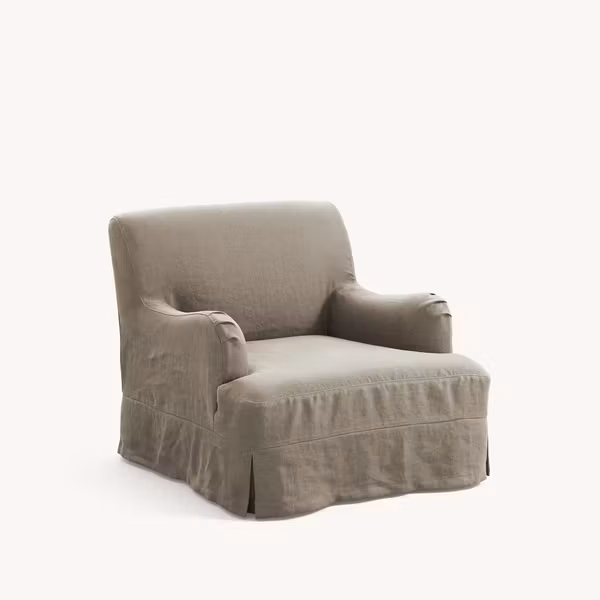 Leo Linen Armchair Oatmeal
