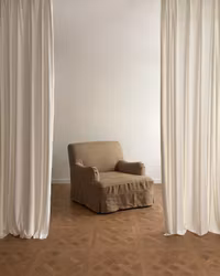 Leo Linen Armchair Dusty Ochre
