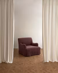 Leo Linen Armchair Wine