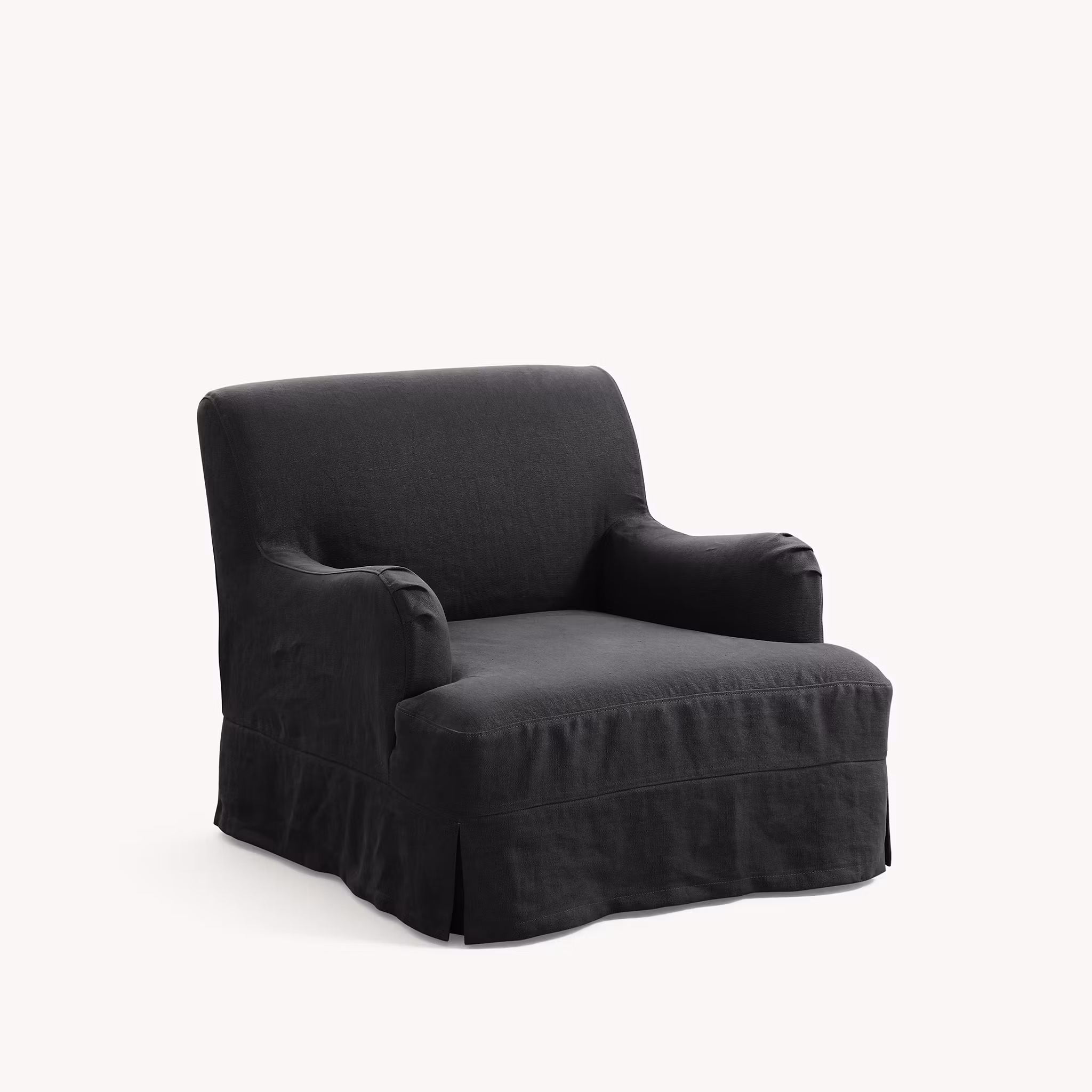 Leo Linen Armchair Charcoal