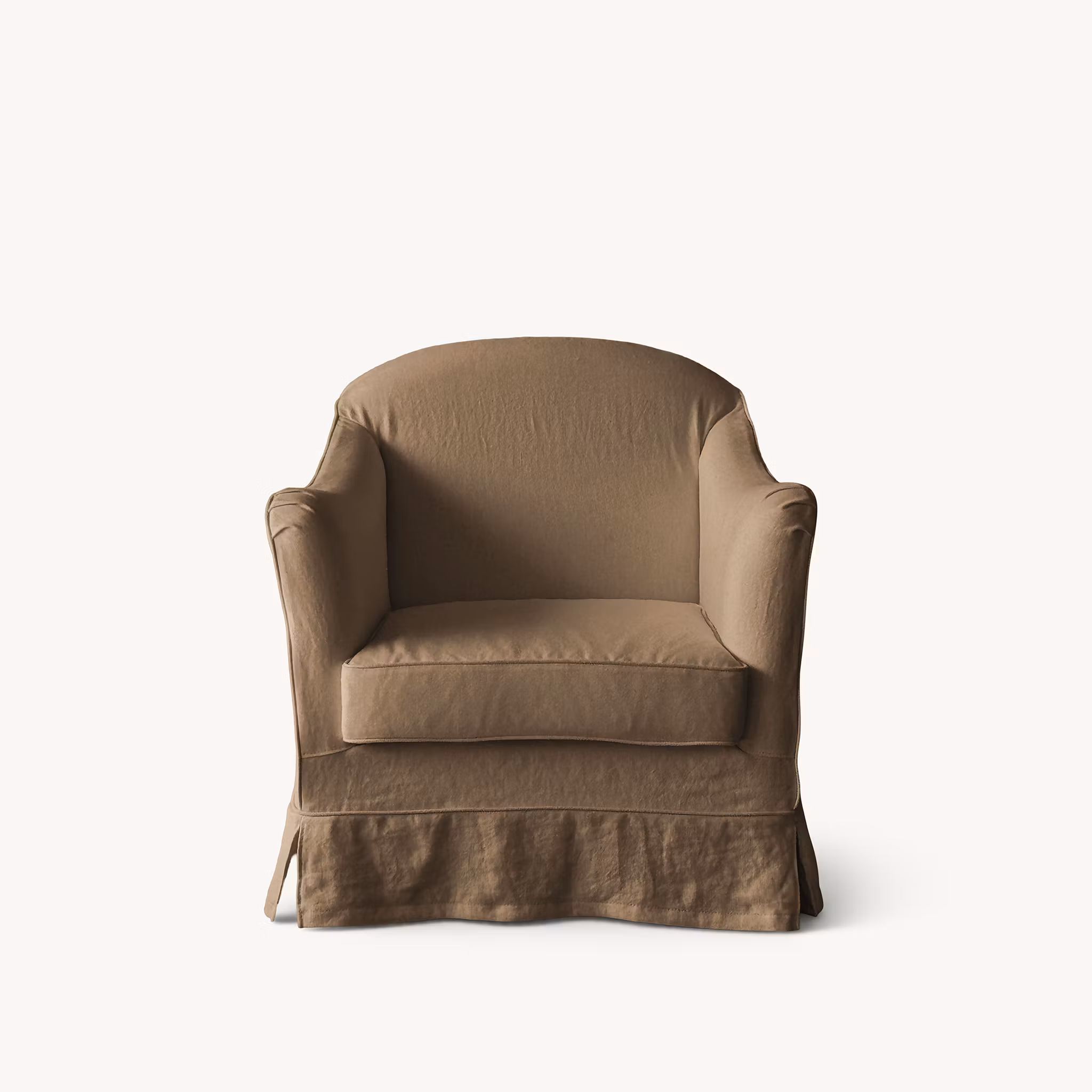 Ines Linen Armchair Dusty Ochre