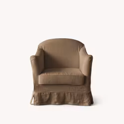 Ines Linen Armchair Dusty Ochre